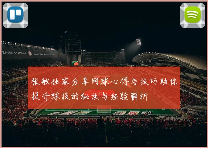 张敏独家分享网球心得与技巧助你提升球技的秘诀与经验解析