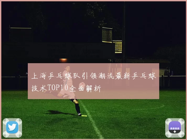 上海乒乓球队引领潮流最新乒乓球技术TOP10全面解析